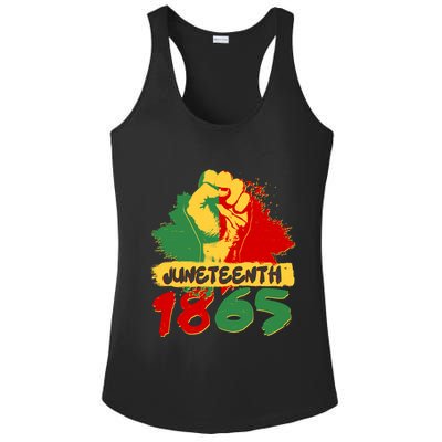 Juneteeth 1865 African Black American Holiday Ladies PosiCharge Competitor Racerback Tank