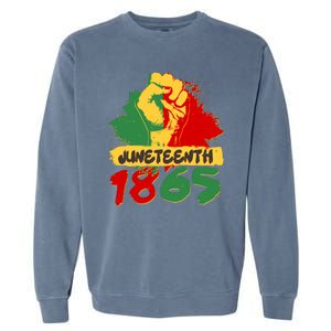 Juneteeth 1865 African Black American Holiday Garment-Dyed Sweatshirt