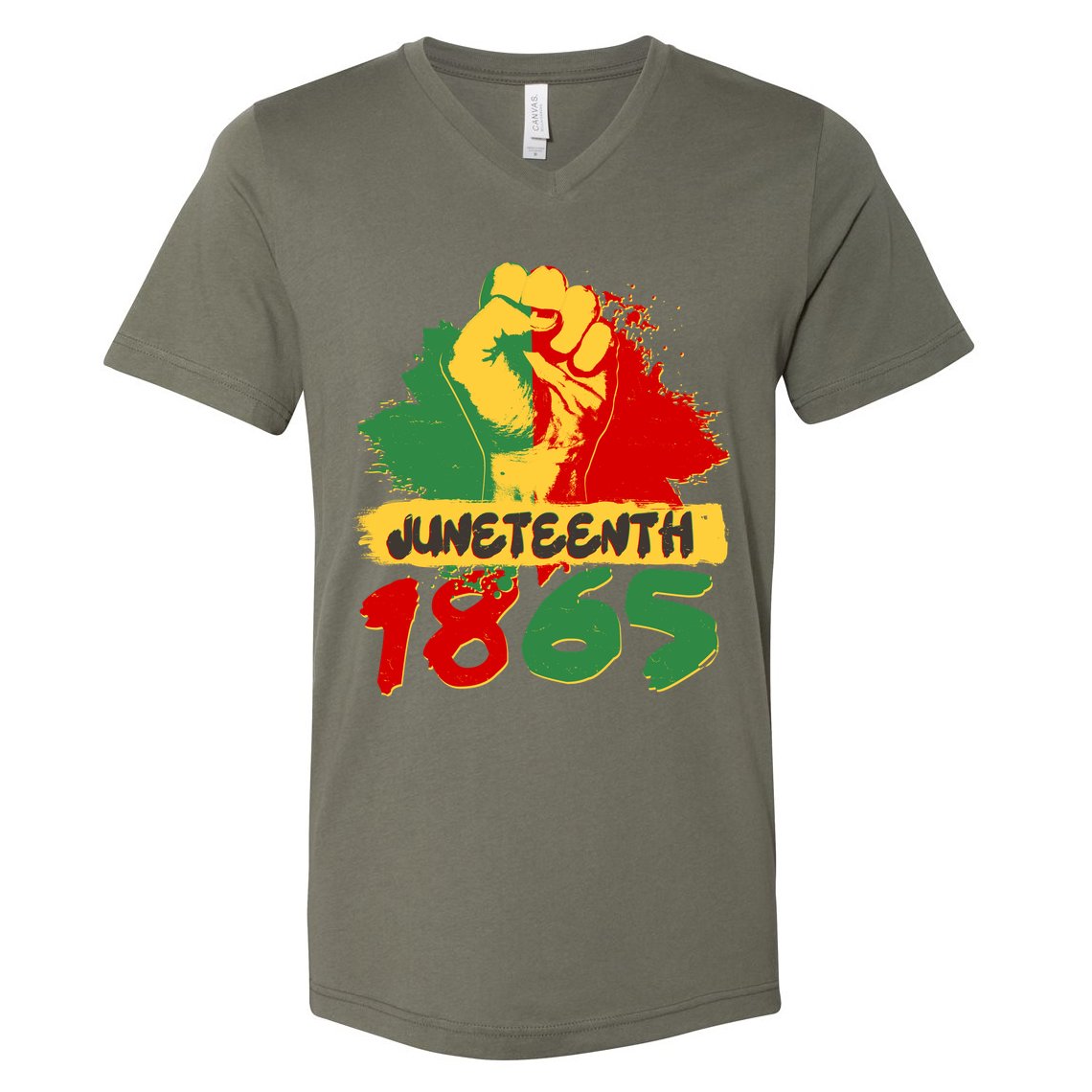 Juneteeth 1865 African Black American Holiday V-Neck T-Shirt