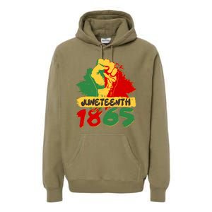 Juneteeth 1865 African Black American Holiday Premium Hoodie