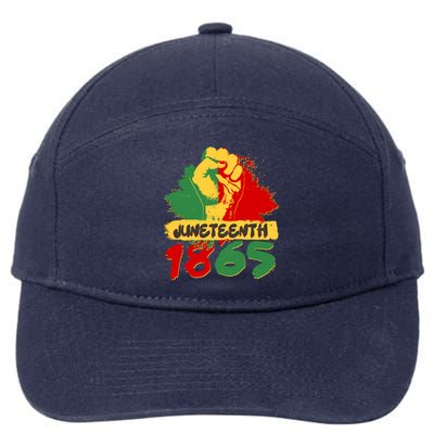 Juneteeth 1865 African Black American Holiday 7-Panel Snapback Hat