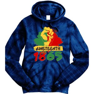 Juneteeth 1865 African Black American Holiday Tie Dye Hoodie