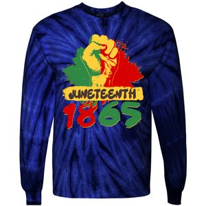 Juneteeth 1865 African Black American Holiday Tie-Dye Long Sleeve Shirt