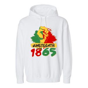 Juneteeth 1865 African Black American Holiday Garment-Dyed Fleece Hoodie