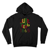 Juneteenth 1865 African American Celebrating Black freedom Hoodie