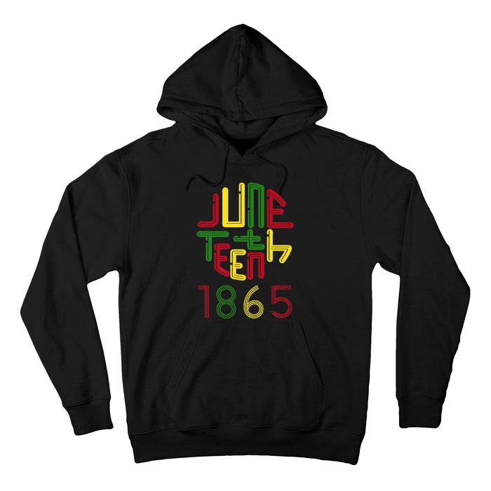 Juneteenth 1865 African American Celebrating Black freedom Hoodie