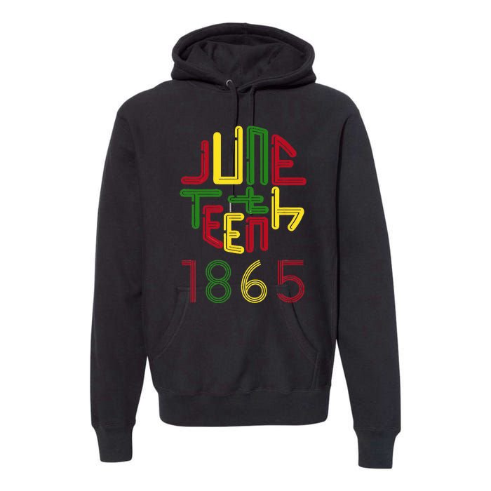 Juneteenth 1865 African American Celebrating Black freedom Premium Hoodie