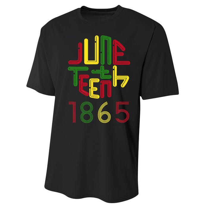 Juneteenth 1865 African American Celebrating Black freedom Performance Sprint T-Shirt