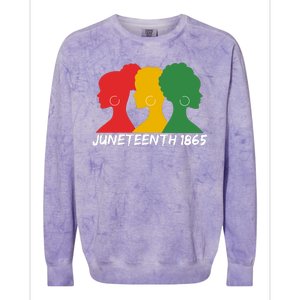 Juneteenth 1865 African Pride Colorblast Crewneck Sweatshirt