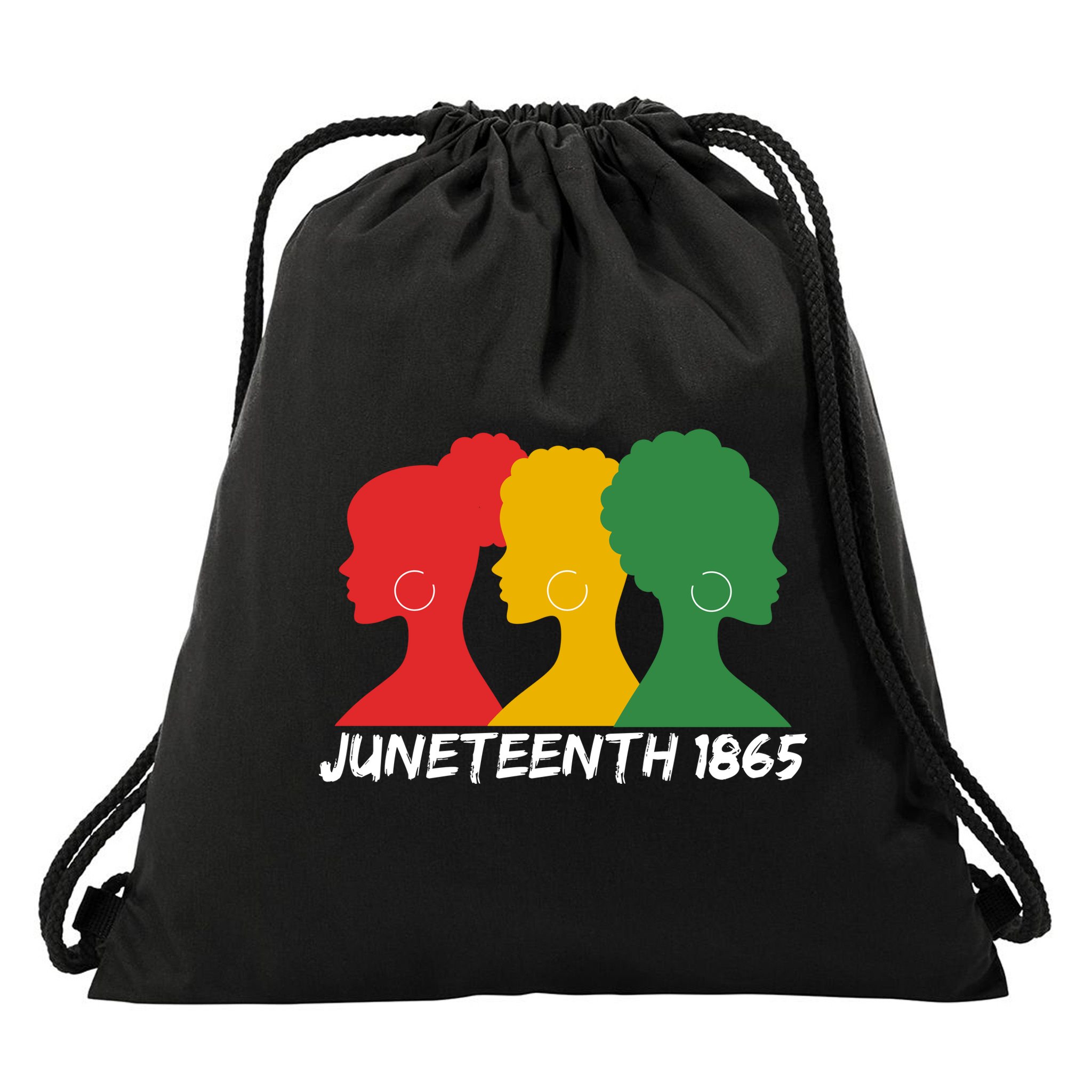 Juneteenth 1865 African Pride Drawstring Bag