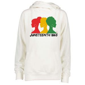 Juneteenth 1865 African Pride Womens Funnel Neck Pullover Hood