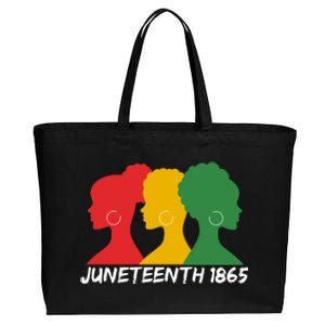 Juneteenth 1865 African Pride Cotton Canvas Jumbo Tote