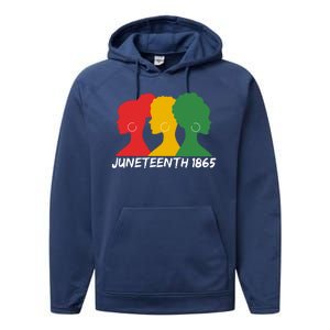 Juneteenth 1865 African Pride Performance Fleece Hoodie