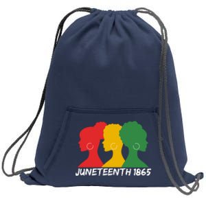 Juneteenth 1865 African Pride Sweatshirt Cinch Pack Bag