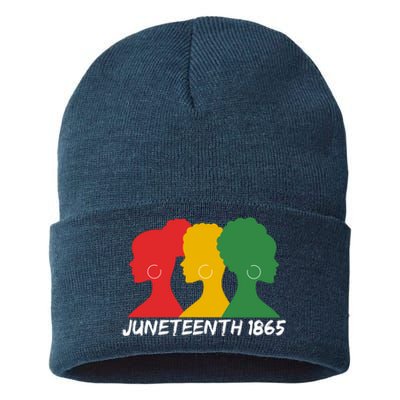 Juneteenth 1865 African Pride Sustainable Knit Beanie