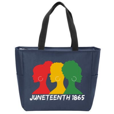 Juneteenth 1865 African Pride Zip Tote Bag