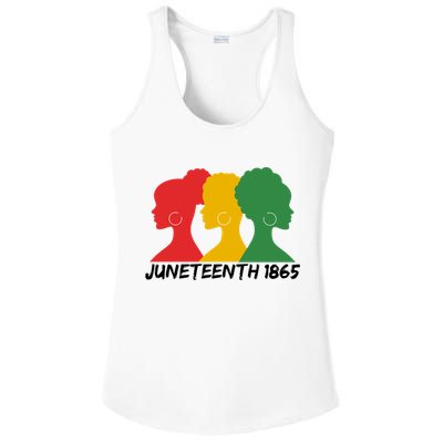 Juneteenth 1865 African Pride Ladies PosiCharge Competitor Racerback Tank