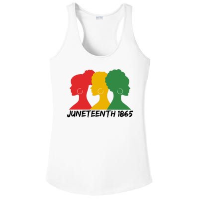 Juneteenth 1865 African Pride Ladies PosiCharge Competitor Racerback Tank