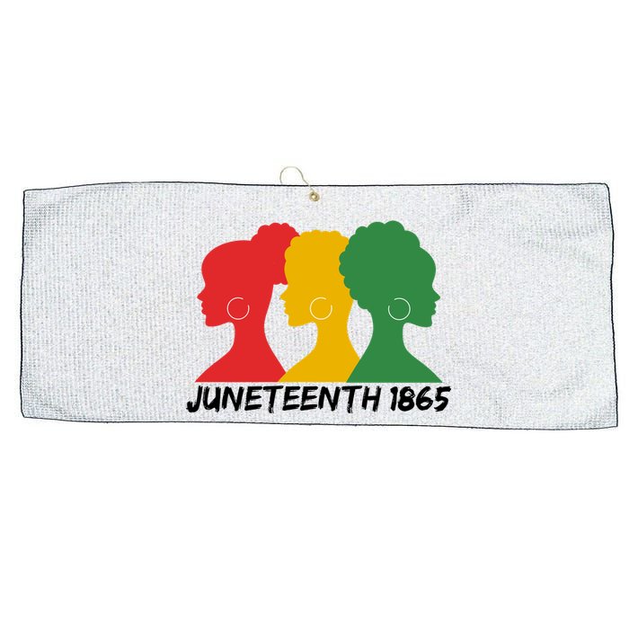 Juneteenth 1865 African Pride Large Microfiber Waffle Golf Towel