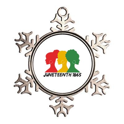 Juneteenth 1865 African Pride Metallic Star Ornament