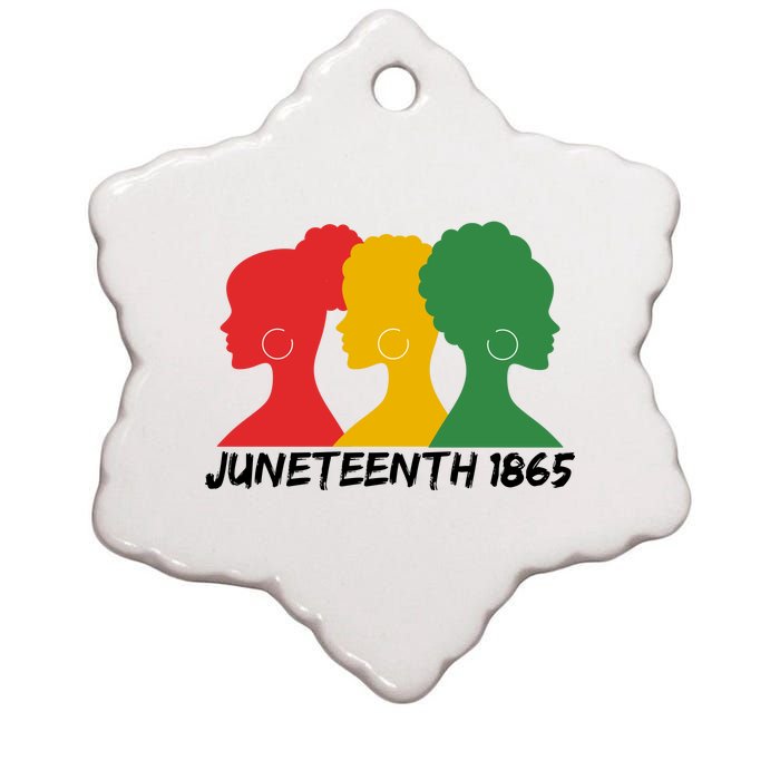 Juneteenth 1865 African Pride Ceramic Star Ornament