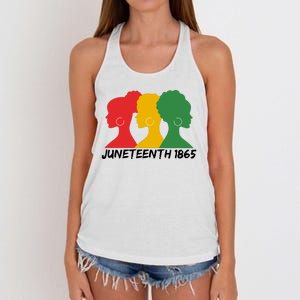 Juneteenth 1865 African Pride Women's Knotted Racerback Tank