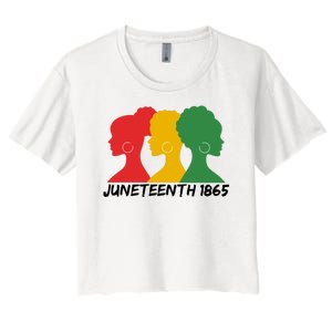 Juneteenth 1865 African Pride Women's Crop Top Tee