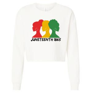 Juneteenth 1865 African Pride Cropped Pullover Crew