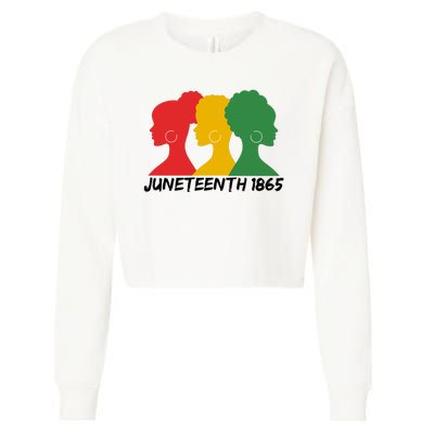 Juneteenth 1865 African Pride Cropped Pullover Crew