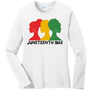 Juneteenth 1865 African Pride Ladies Long Sleeve Shirt