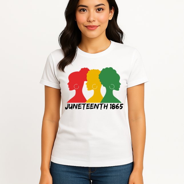 Juneteenth 1865 African Pride Womens T-Shirt