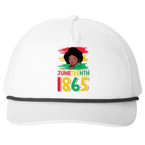 Juneteenth 1865 Black African Cool Gift Snapback Five-Panel Rope Hat