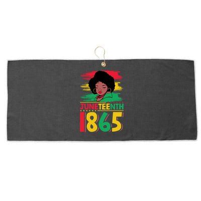 Juneteenth 1865 Black African Cool Gift Large Microfiber Waffle Golf Towel