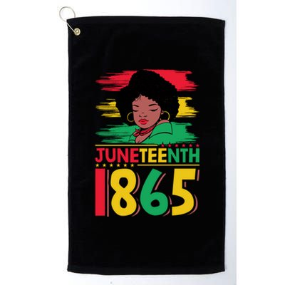 Juneteenth 1865 Black African Cool Gift Platinum Collection Golf Towel