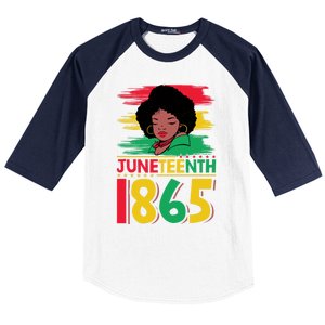 Juneteenth 1865 Black African Cool Gift Baseball Sleeve Shirt