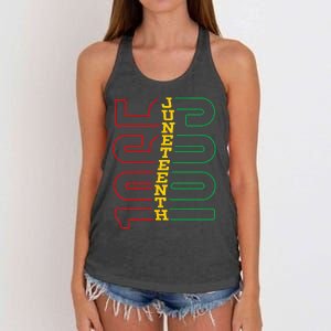 Juneteenth 1865 Black History Month African American Tee Women's Knotted Racerback Tank