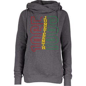 Juneteenth 1865 Black History Month African American Tee Womens Funnel Neck Pullover Hood