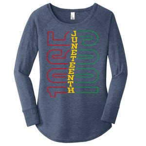 Juneteenth 1865 Black History Month African American Tee Women's Perfect Tri Tunic Long Sleeve Shirt