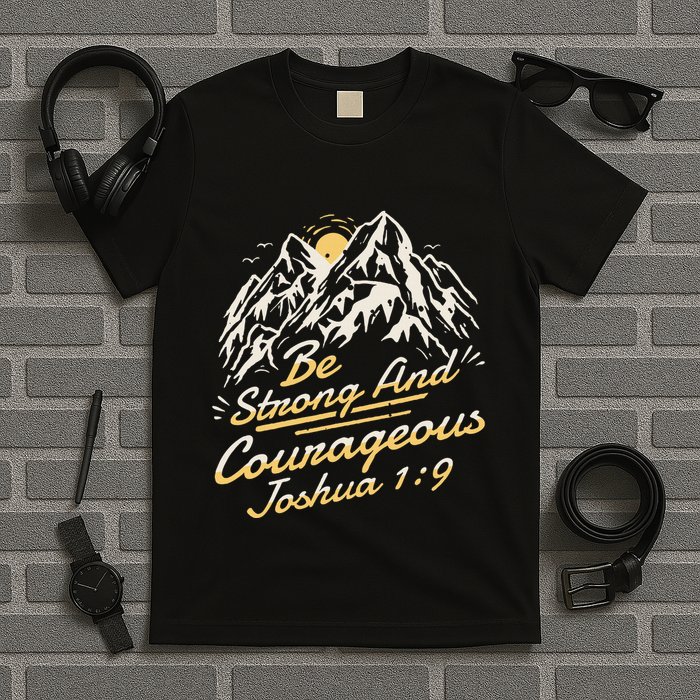 Joshua 19 Be Strong And Courageous T-Shirt