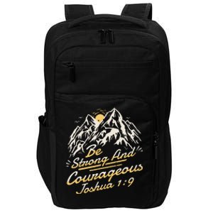 Joshua 19 Be Strong And Courageous Impact Tech Backpack