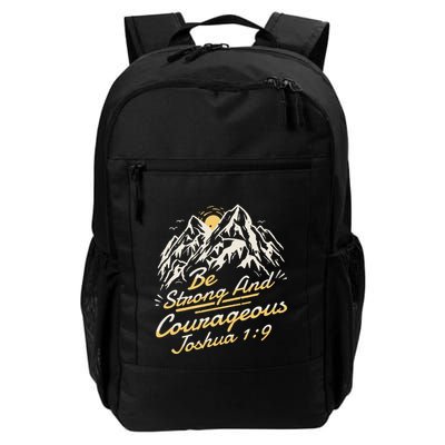 Joshua 19 Be Strong And Courageous Daily Commute Backpack