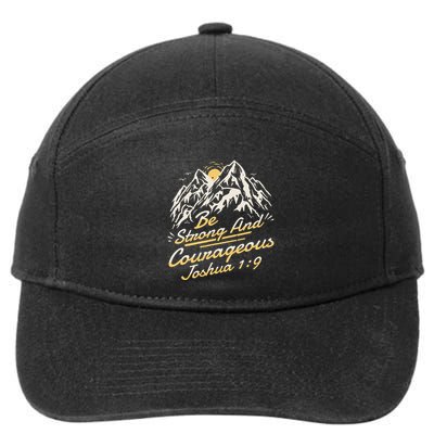 Joshua 19 Be Strong And Courageous 7-Panel Snapback Hat