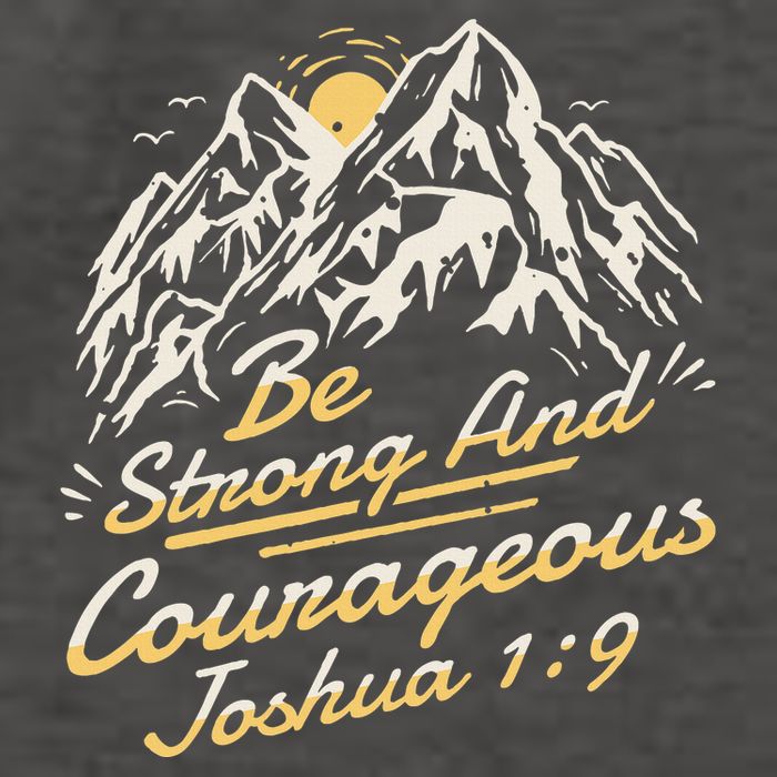 Joshua 19 Be Strong And Courageous Vector Backpack