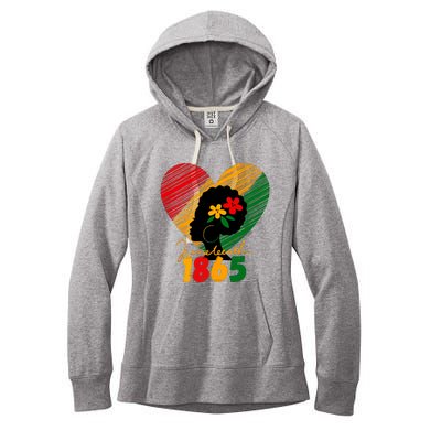 Juneteenth 1865 Black Gift History Women's Fleece Hoodie