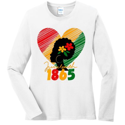 Juneteenth 1865 Black Gift History Ladies Long Sleeve Shirt