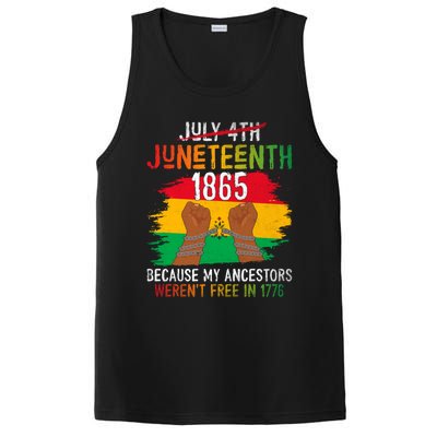 Junenth 1865 Because My Ancestors WerenT Free In 1776 Great Gift PosiCharge Competitor Tank