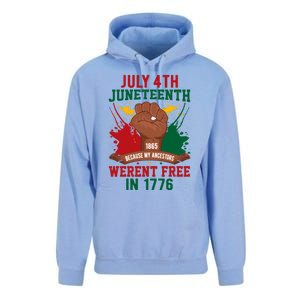 Junenth 1865 Because My Ancestors WerenT Free In 1776 Gift Unisex Surf Hoodie