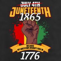 Juneteenth 1865 Because My Ancestors Weren't Free In 1776 Cool Comfort Performance Bucket Hat