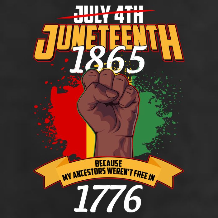 Juneteenth 1865 Because My Ancestors Weren't Free In 1776 Cool Comfort Performance Bucket Hat