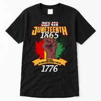 Juneteenth 1865 Because My Ancestors Weren't Free In 1776 Tall T-Shirt